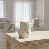 White Ceramic Owl Oil Burner