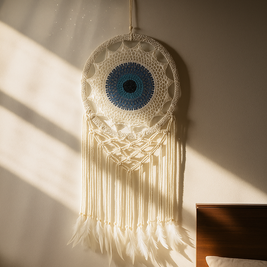 Blue Eye Dreamcatcher Wall Hanging