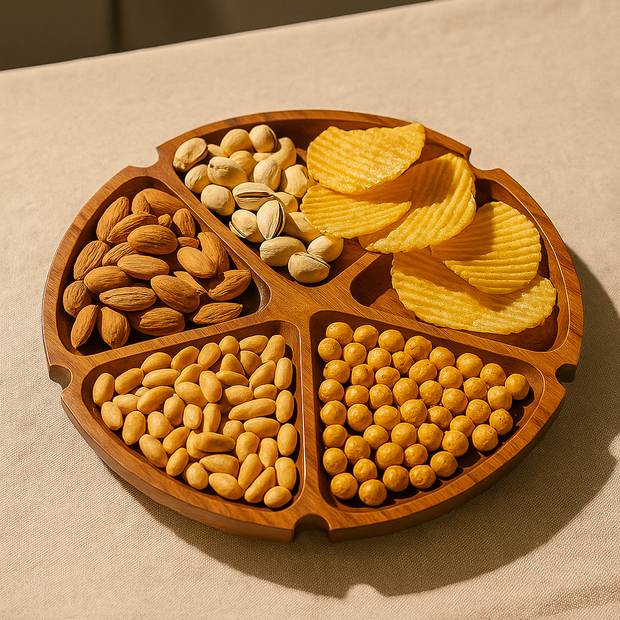 Circa Wooden Snack Tray