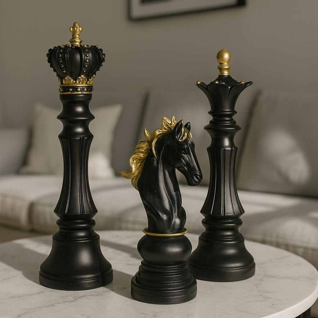 Regal Chess Trio Sculptures