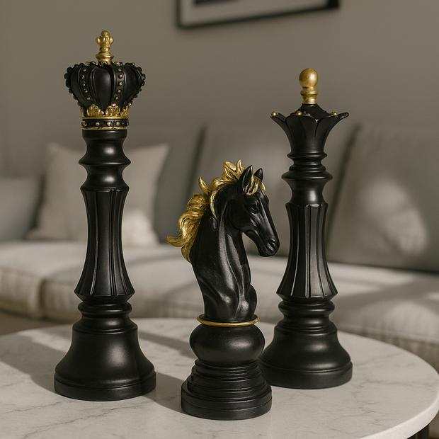 Regal Chess Trio Sculptures