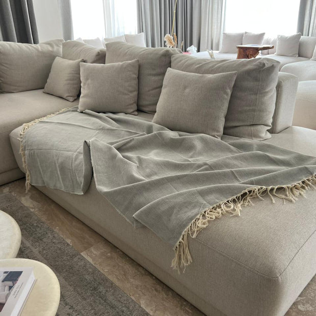 Mist grey couch cover