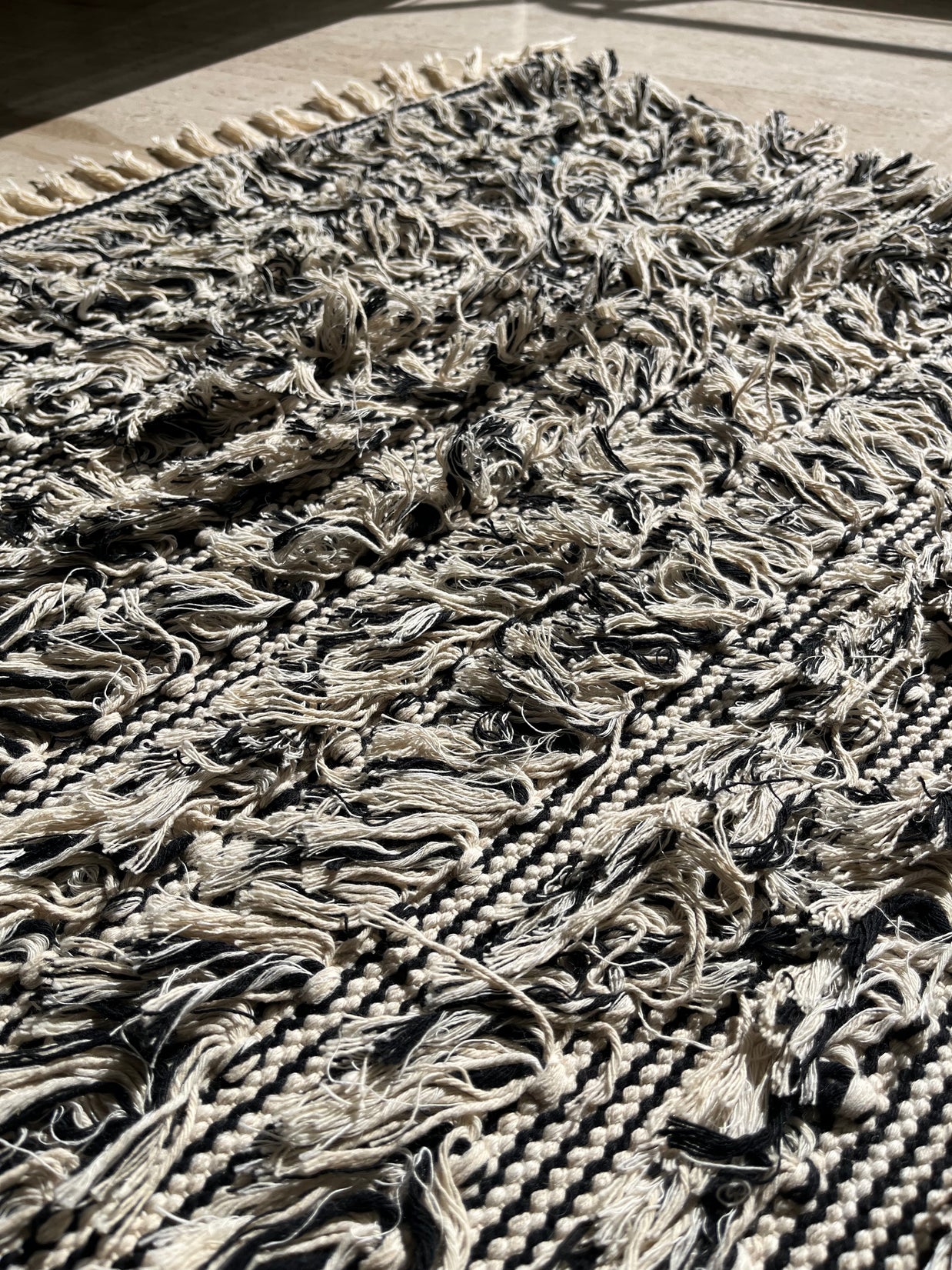 Textured Cotton Fringe kilem