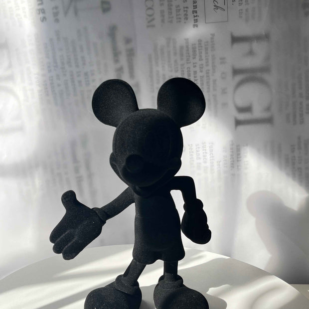 Velvet Standing Mouse Sculpture