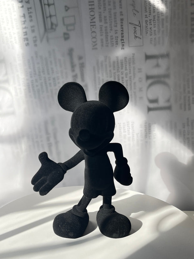 Velvet Standing Mouse Sculpture