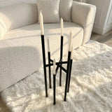 Black Minimalist Floor Candelabra