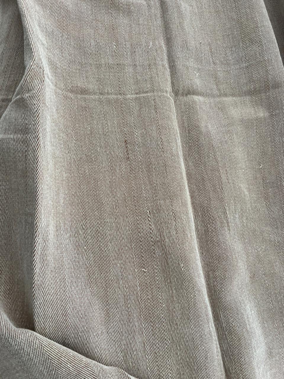 Beige linen couch cover