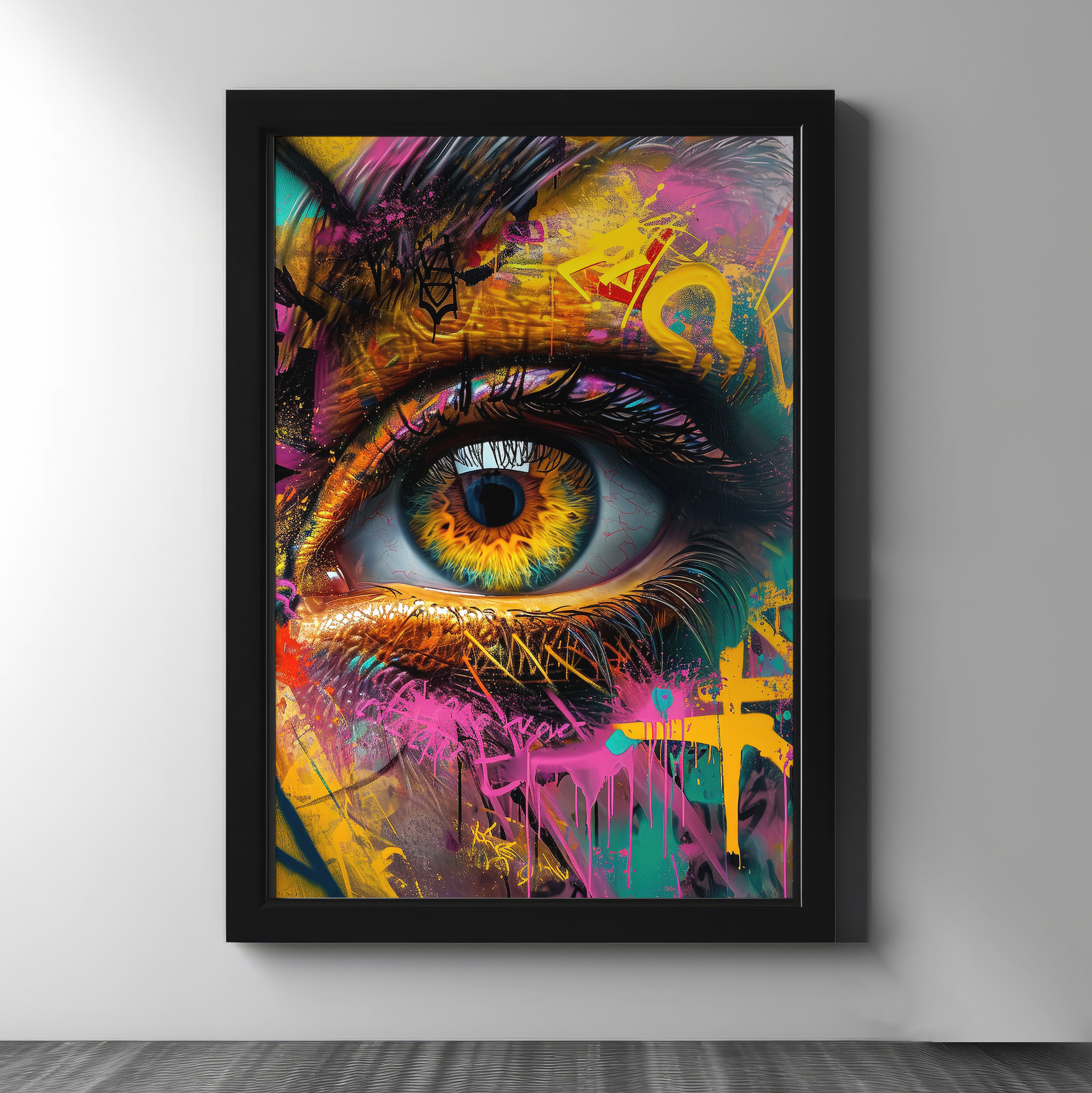 Graffiti Vision — Neon Street Art Eye