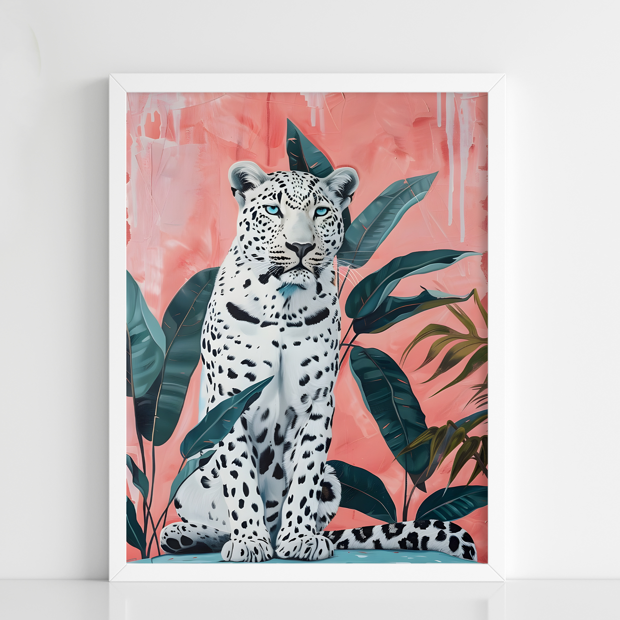 White Leopard in Tropics – Coral Edition