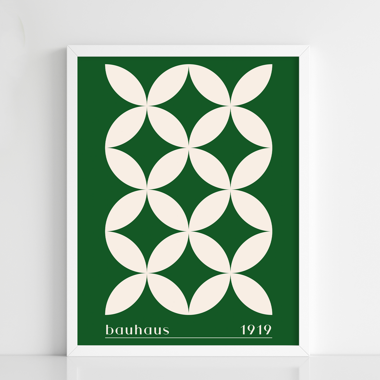 Bauhaus Floral Geometry — 1919 (Green Edition)