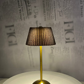 NOIR Pleated Brass Lam