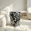 Hand Painted Drum Sidetable