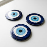 Evil Eye Ceramic Coaster Set of 3