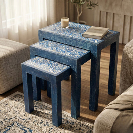 Hamsa Nested Side Table Set (3 pieces)