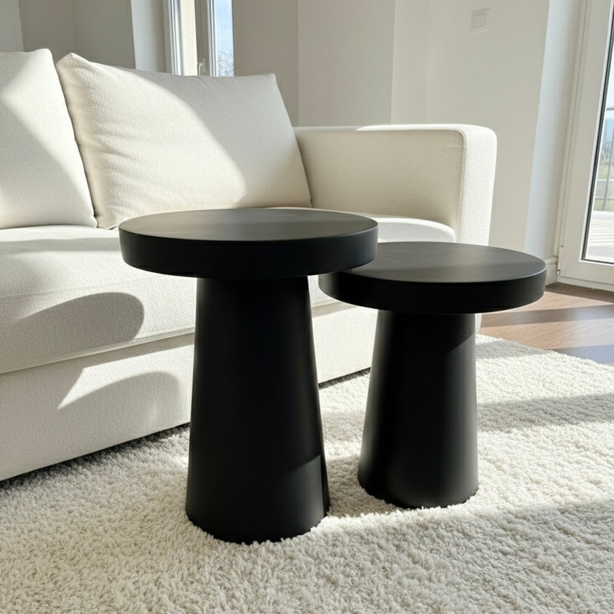 Obsidian Duo Side Tables (set of 2)