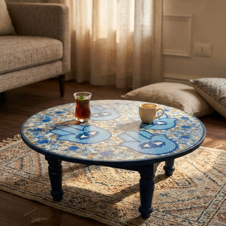 Blue Hamsa Tableya – ترابيزة طبلية