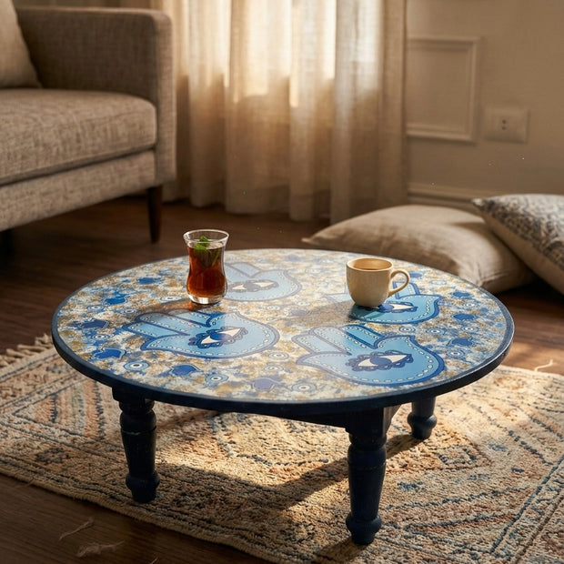 Blue Hamsa Tableya – ترابيزة طبلية