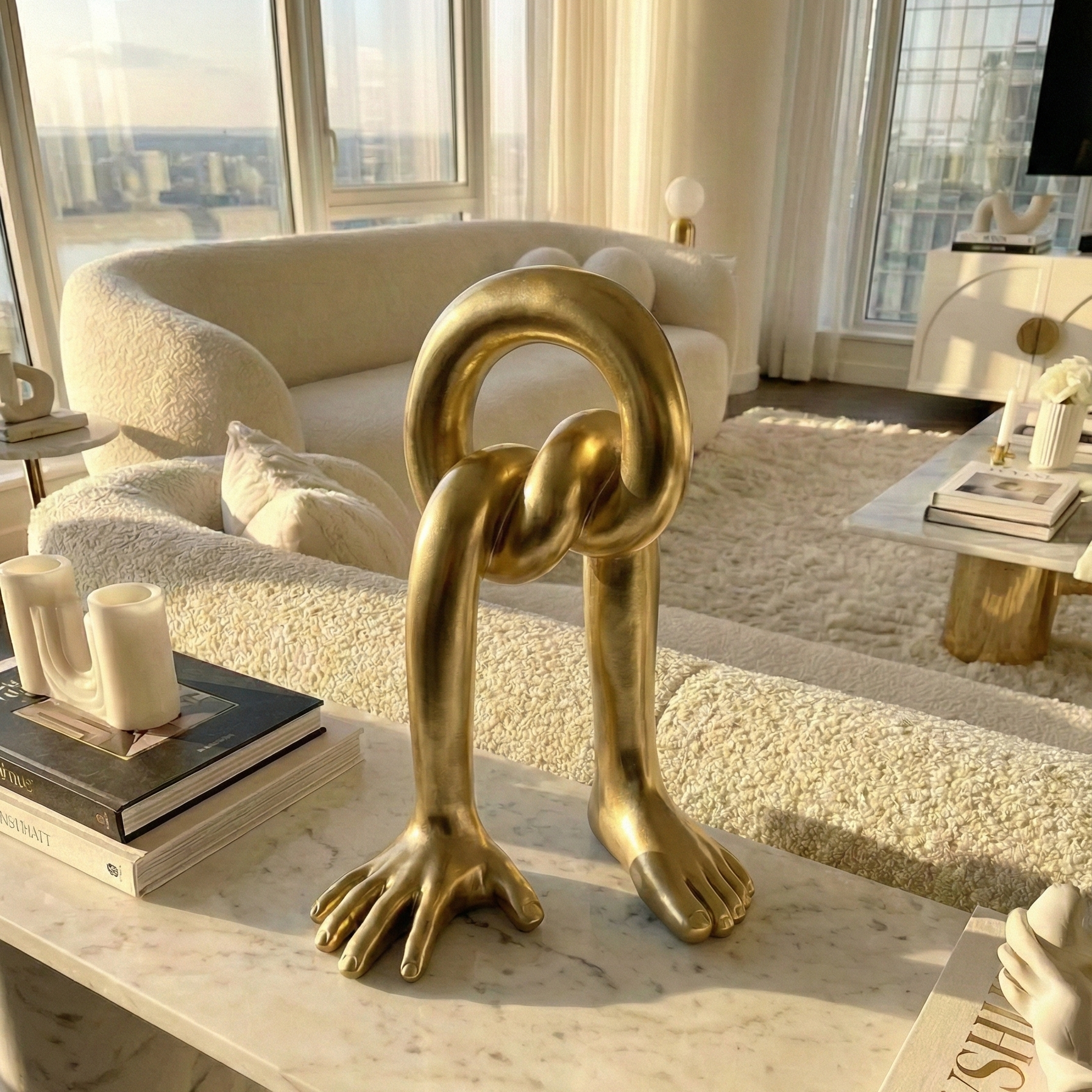 Intertwined Form Sculpture - Figi Home