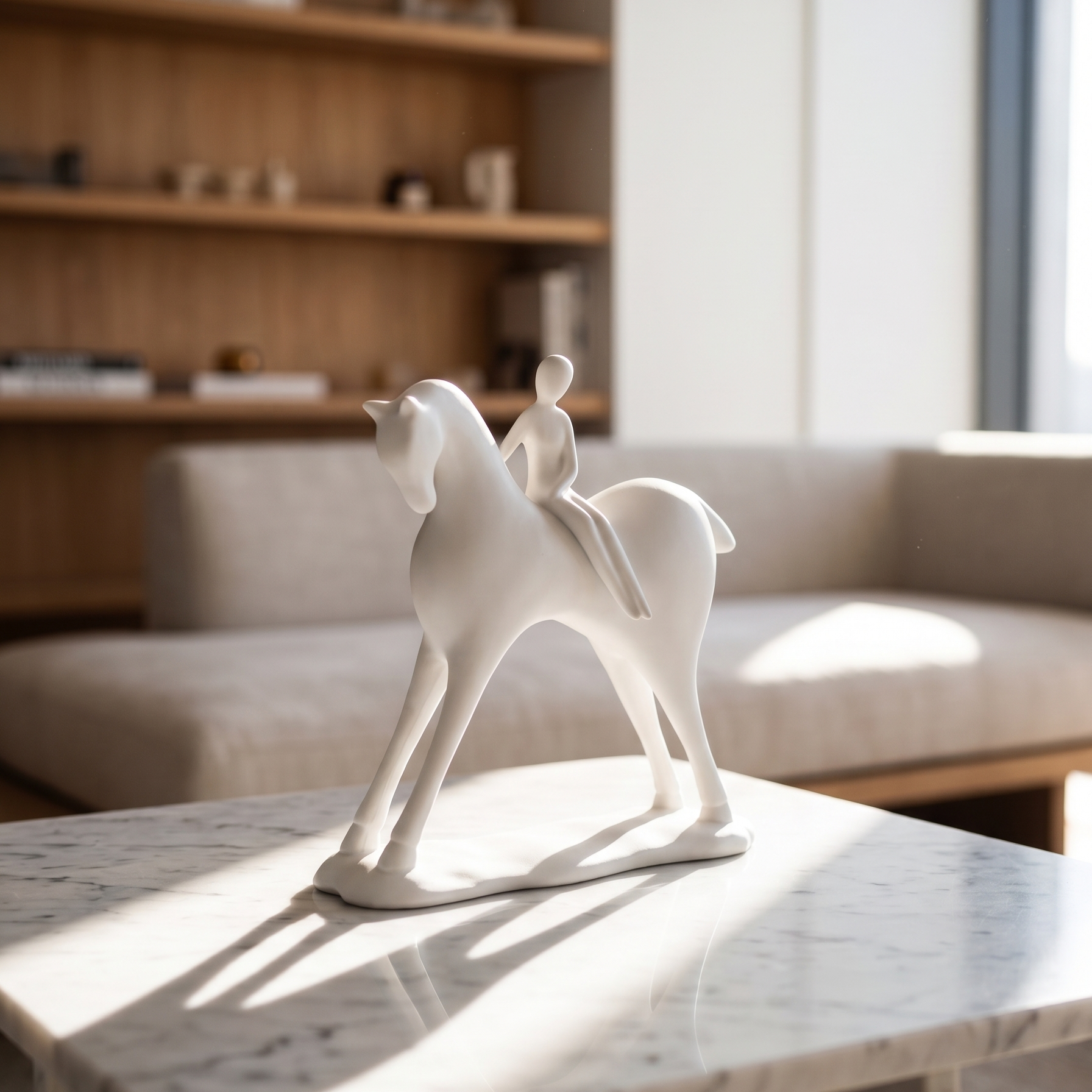 Rider & Horse Sculpture