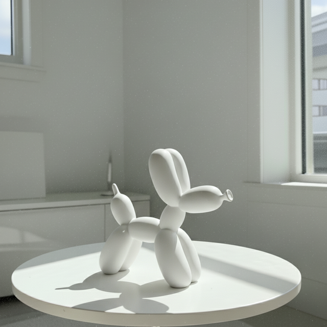 Matte Balloon Dog Sculpture