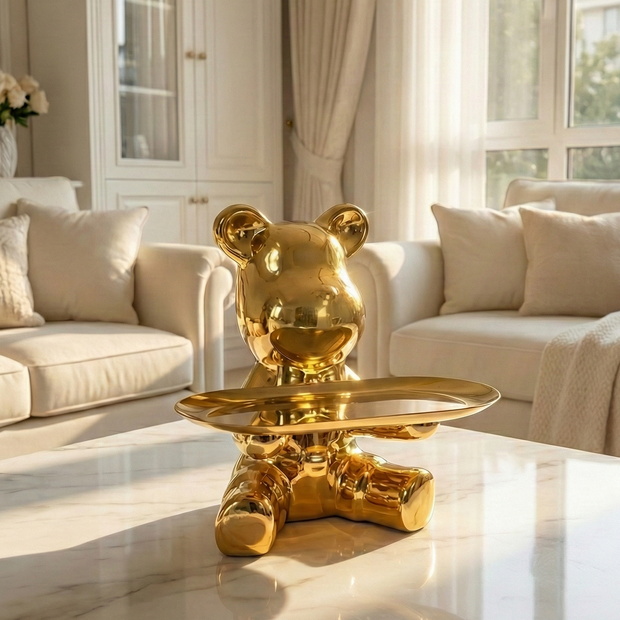 Teddy Bear Decorative Tray - Figi Home