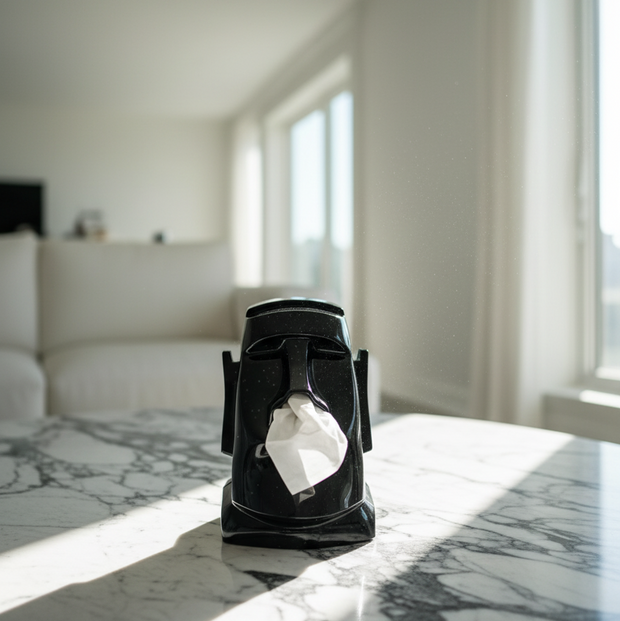 Abstract Face Tissue Box