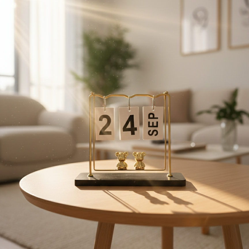 Teddy desk calendar