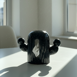 Abstract cactus tissue box