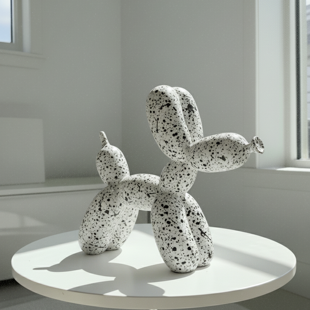 Matte Balloon Dog Sculpture