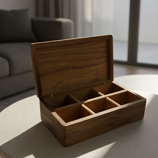 Nero Wooden Storage Box