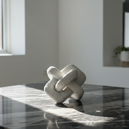 Gypsum Knot Sculpture