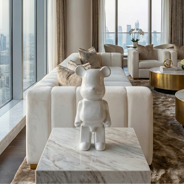 Chrome Bear Figure - Figi Home