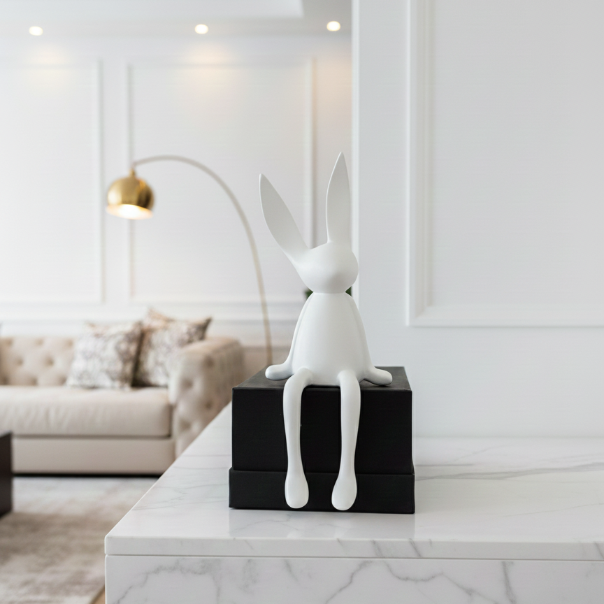 Sitting Bunny Figurine - Figi Home