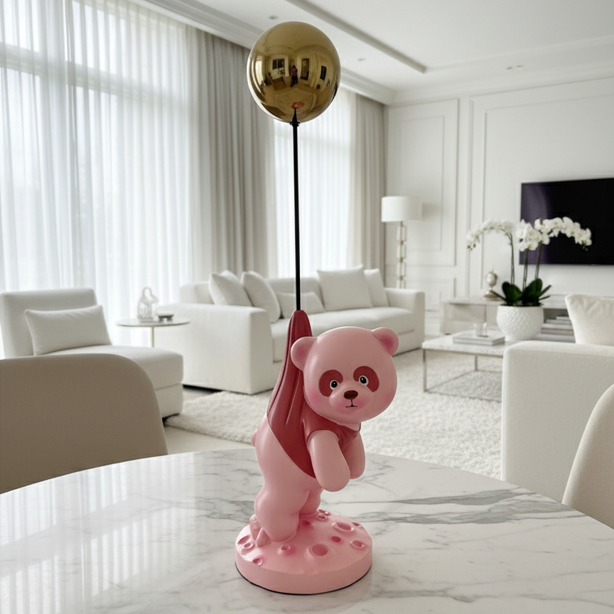 Floating Panda Sculpture