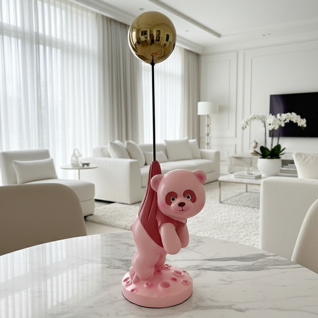 Floating Panda Sculpture