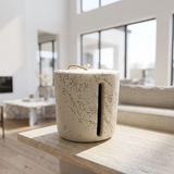 Minimalist Textured Cylinder Tissue Box