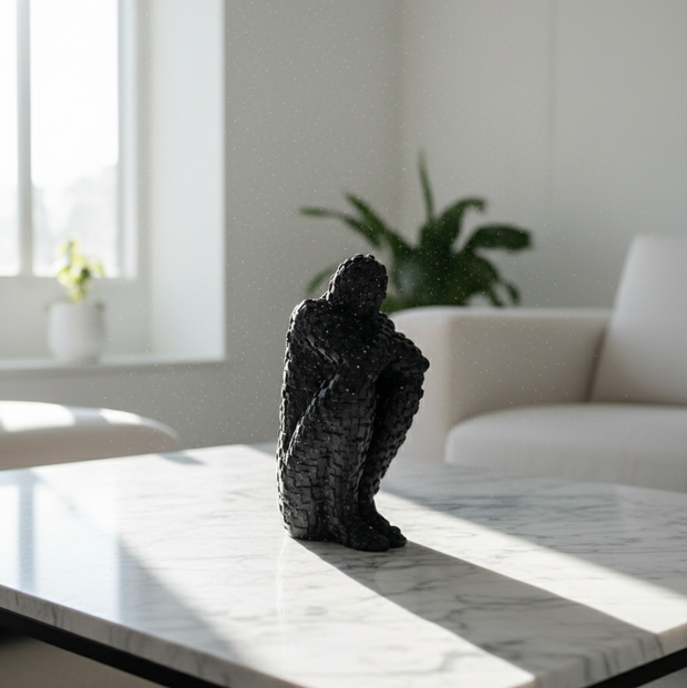 Textured Mosaic Human Sculpture