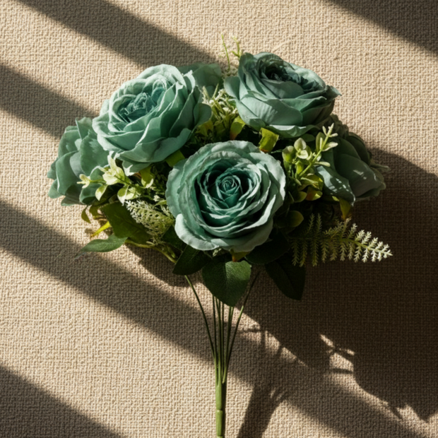 Verdant Rose Cluster