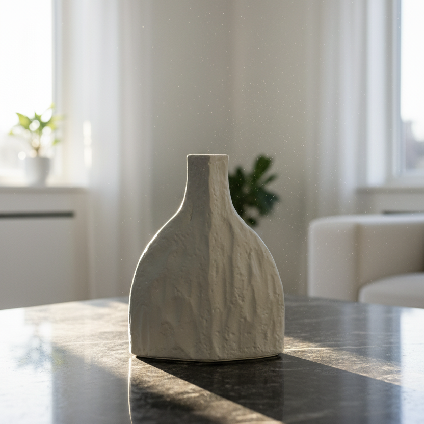 Textured Ivory Vase
