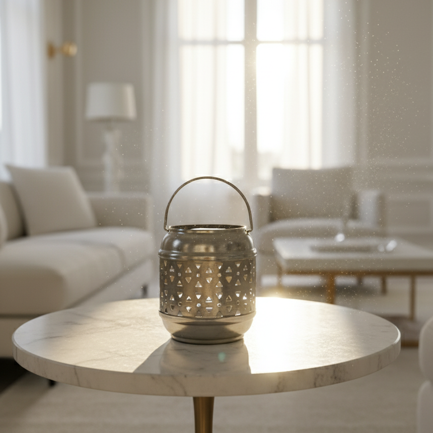 Mini Patterned Metal Lantern