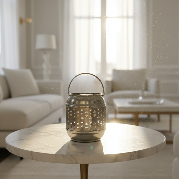 Mini Patterned Metal Lantern