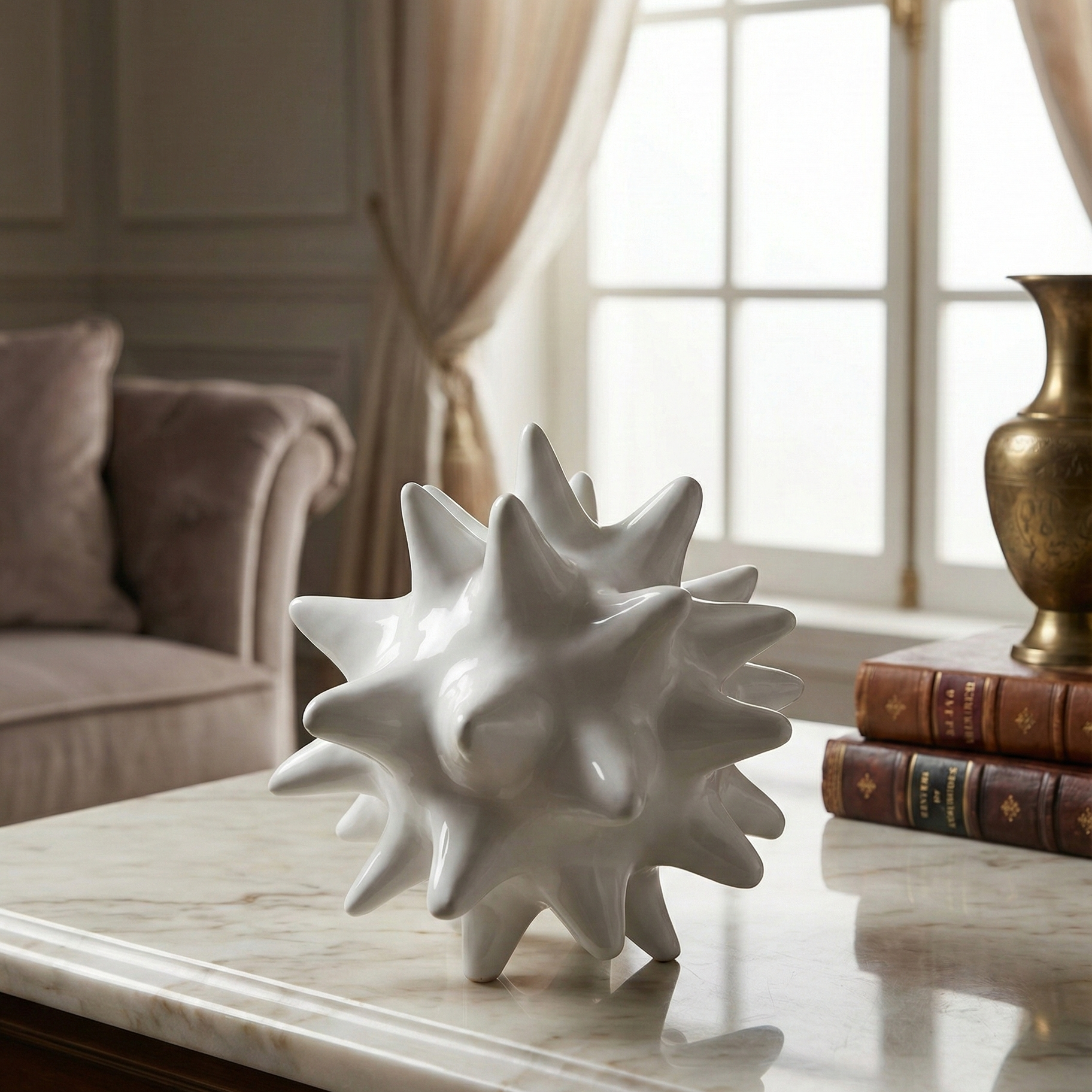 Spiky Accent Sculpture - Figi Home