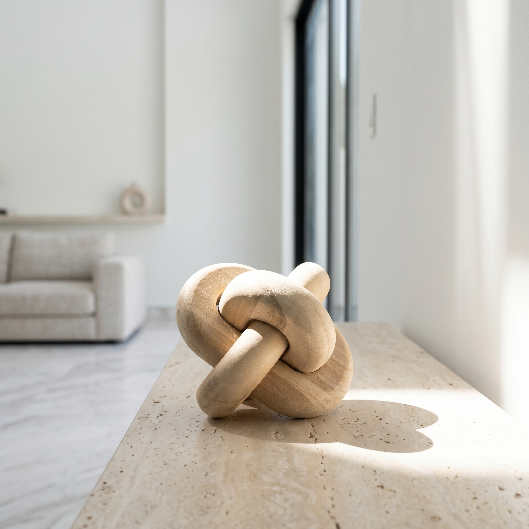 Natural Wood Knot Sculpture