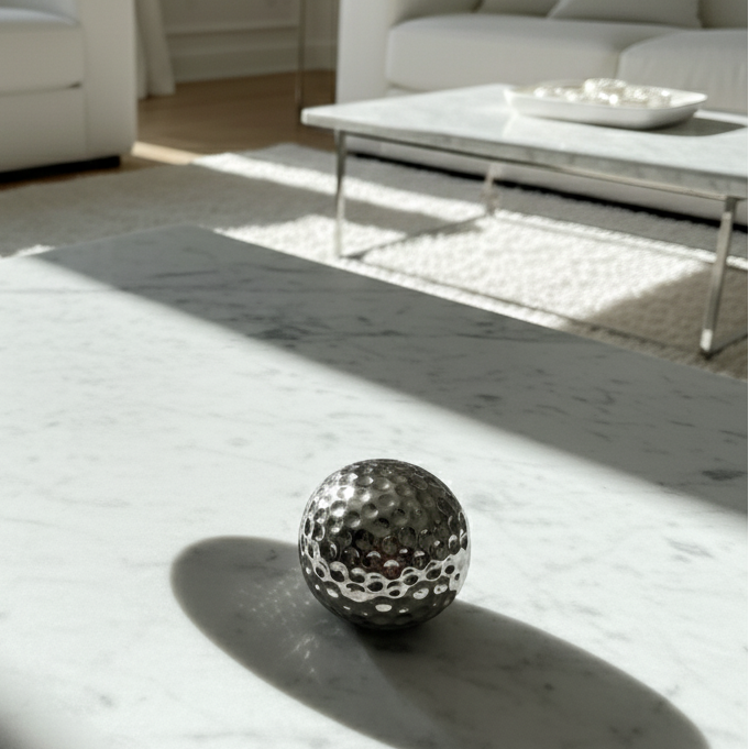 Metallic Dimple Sphere