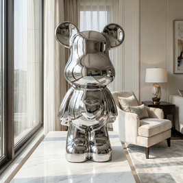 Chrome heart teddy - Figi Home