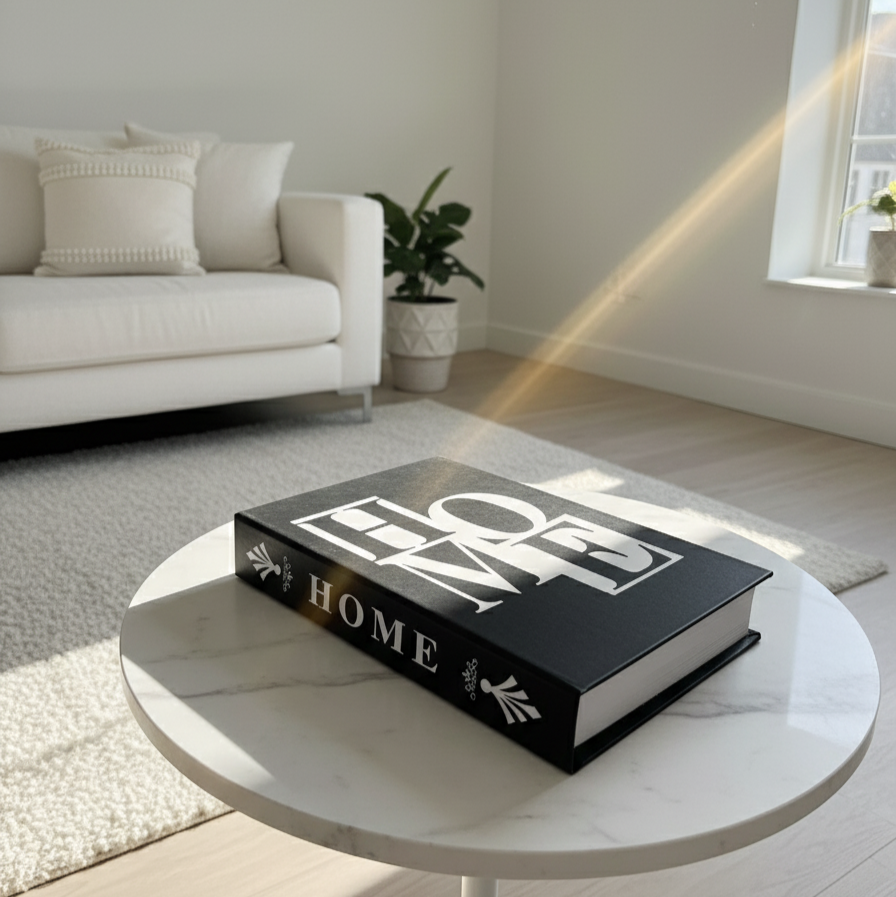 Monochrome Home Display Book