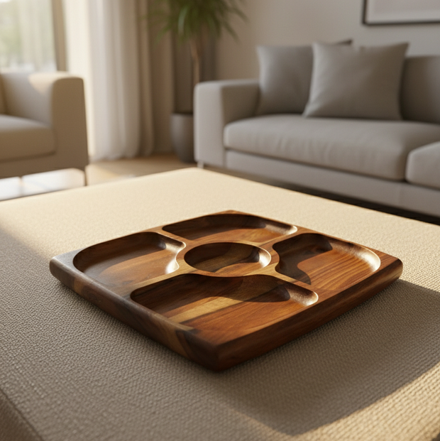 Soren Wooden Snack Platter