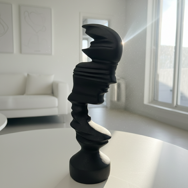 Noir Abstraction Sculpture