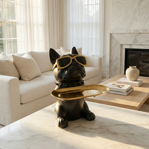 BULLDOG BUTLER DECORATIVE TRAY - Figi Home