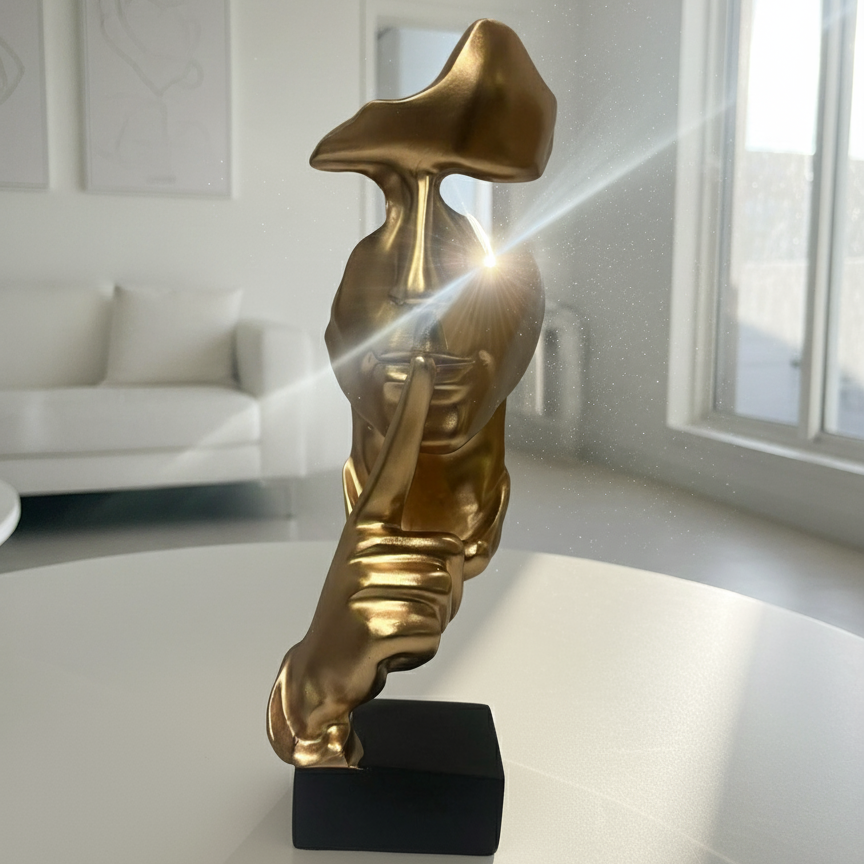 Golden Silence Sculpture